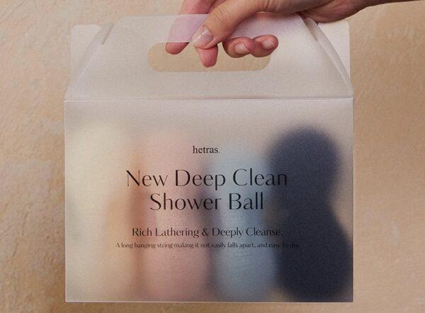 🛁🎁 HETRAS NEW DEEP CLEAN SHOWER BALL – SET 4 BÔNG TẮM SẠCH SÂU HETRAS - Hình ảnh 7
